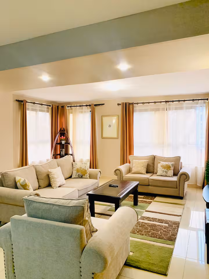 One Bedroom Apartment furnished interior at Emilia Apartments, view 3